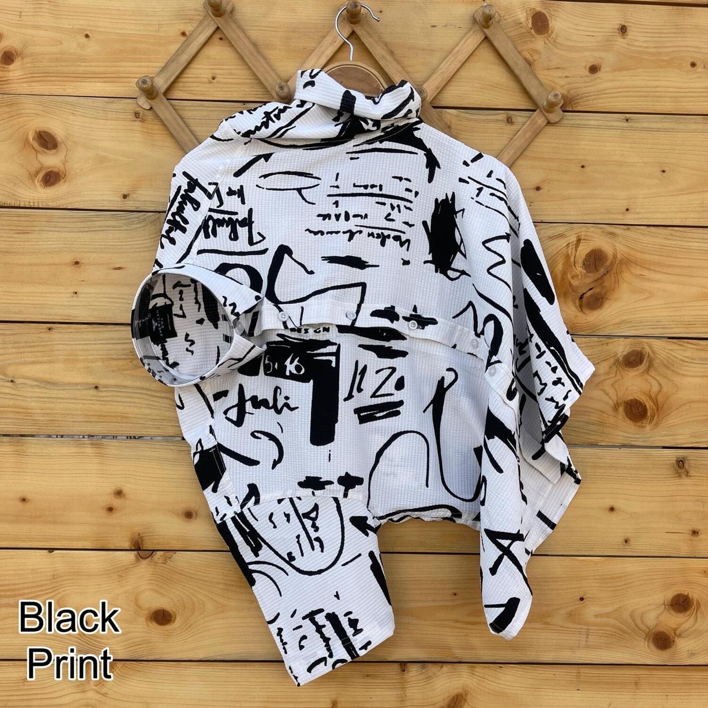 POPCORN Print Half Sleeve Shirts