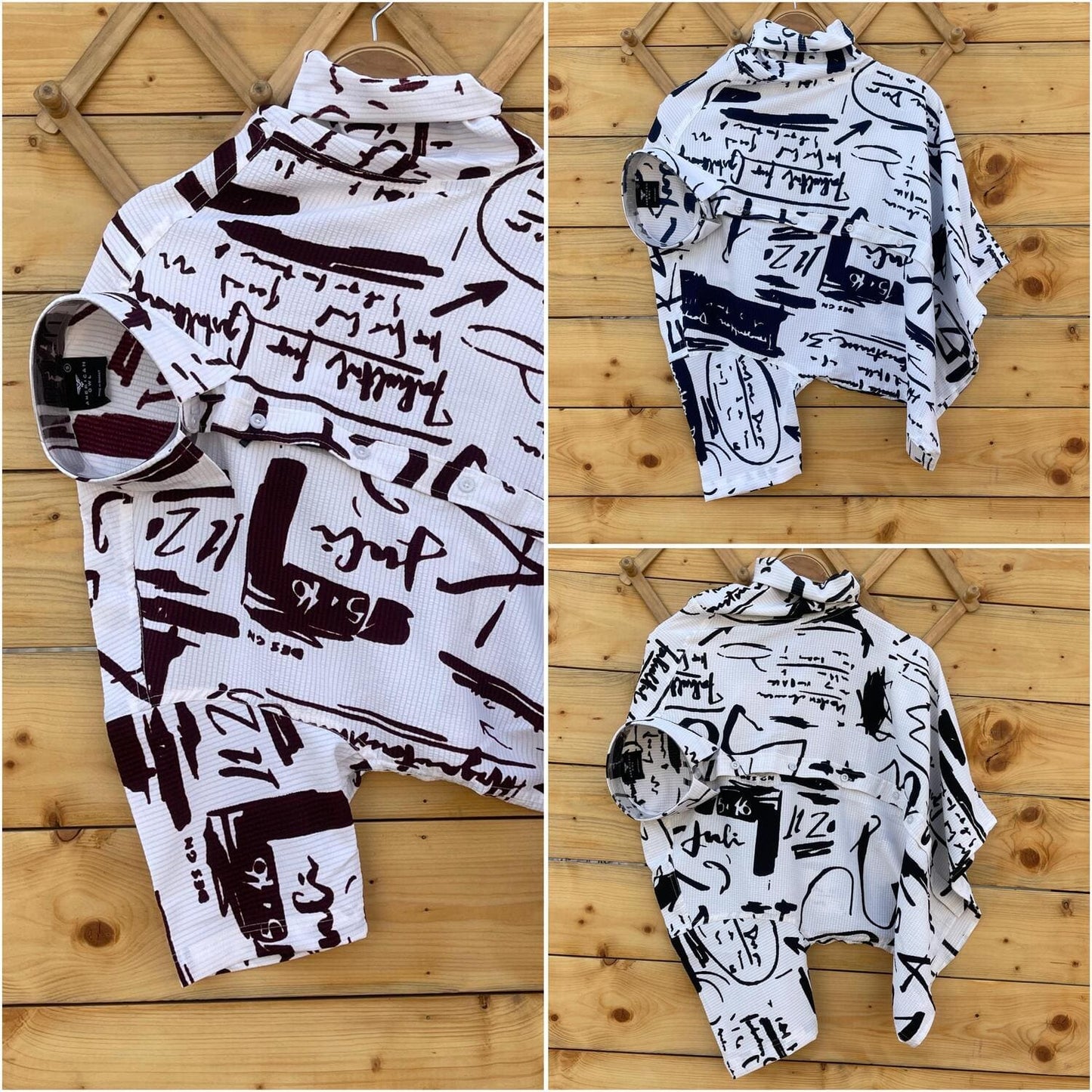 POPCORN Print Half Sleeve Shirts