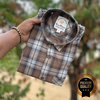Paper Cotton Full Sleeve Freshworld Check Shirt