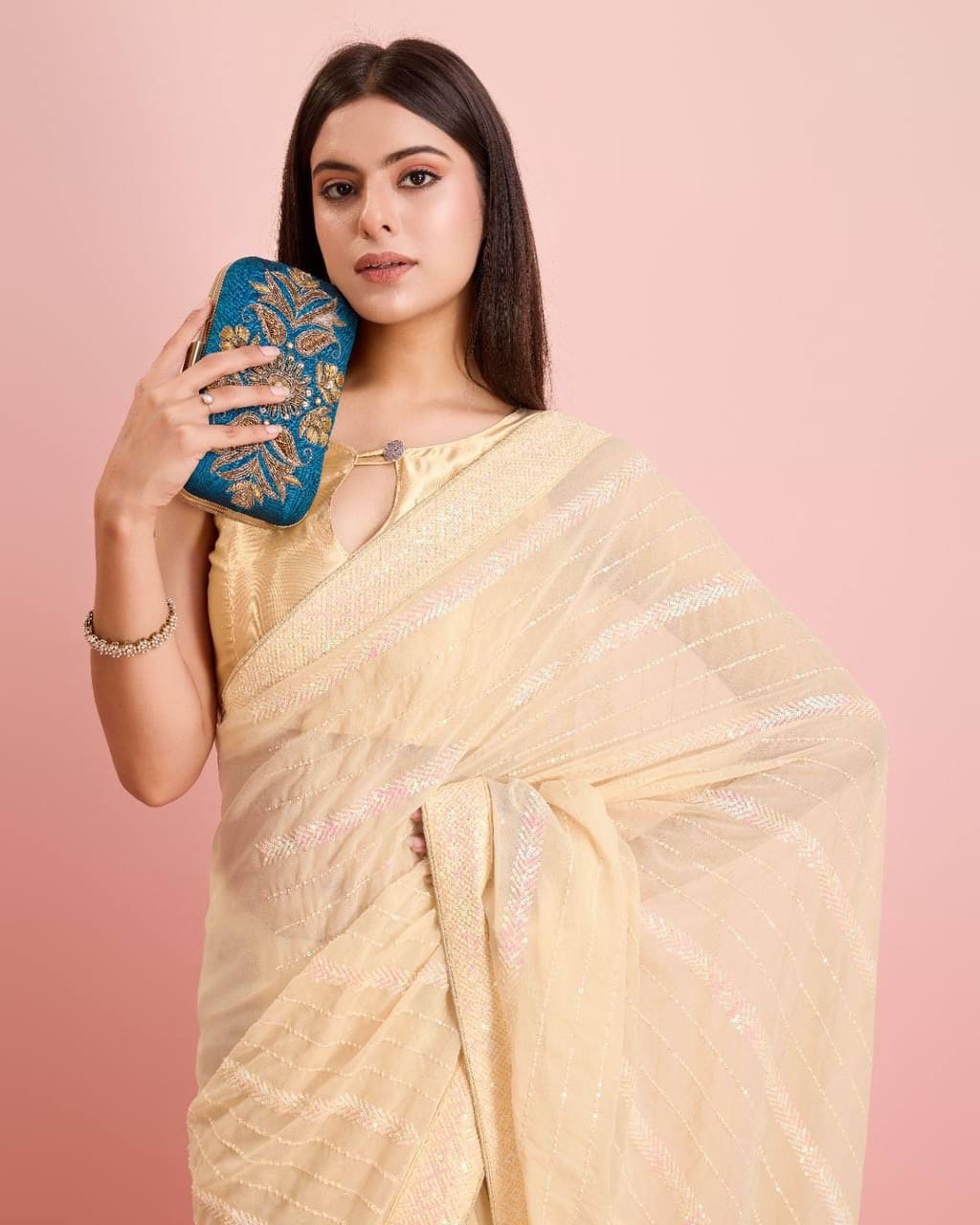 Party Wear Soft Premium Georgette Saree