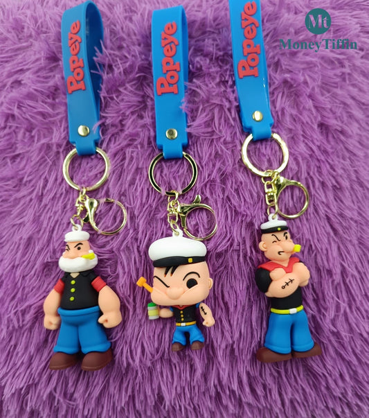 3D Premium Popeye Character Keychain