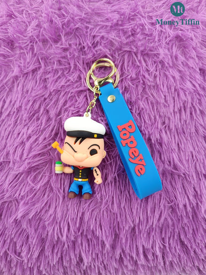 3D Premium Popeye Character Keychain