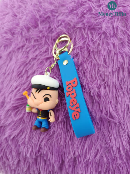 3D Premium Popeye Character Keychain