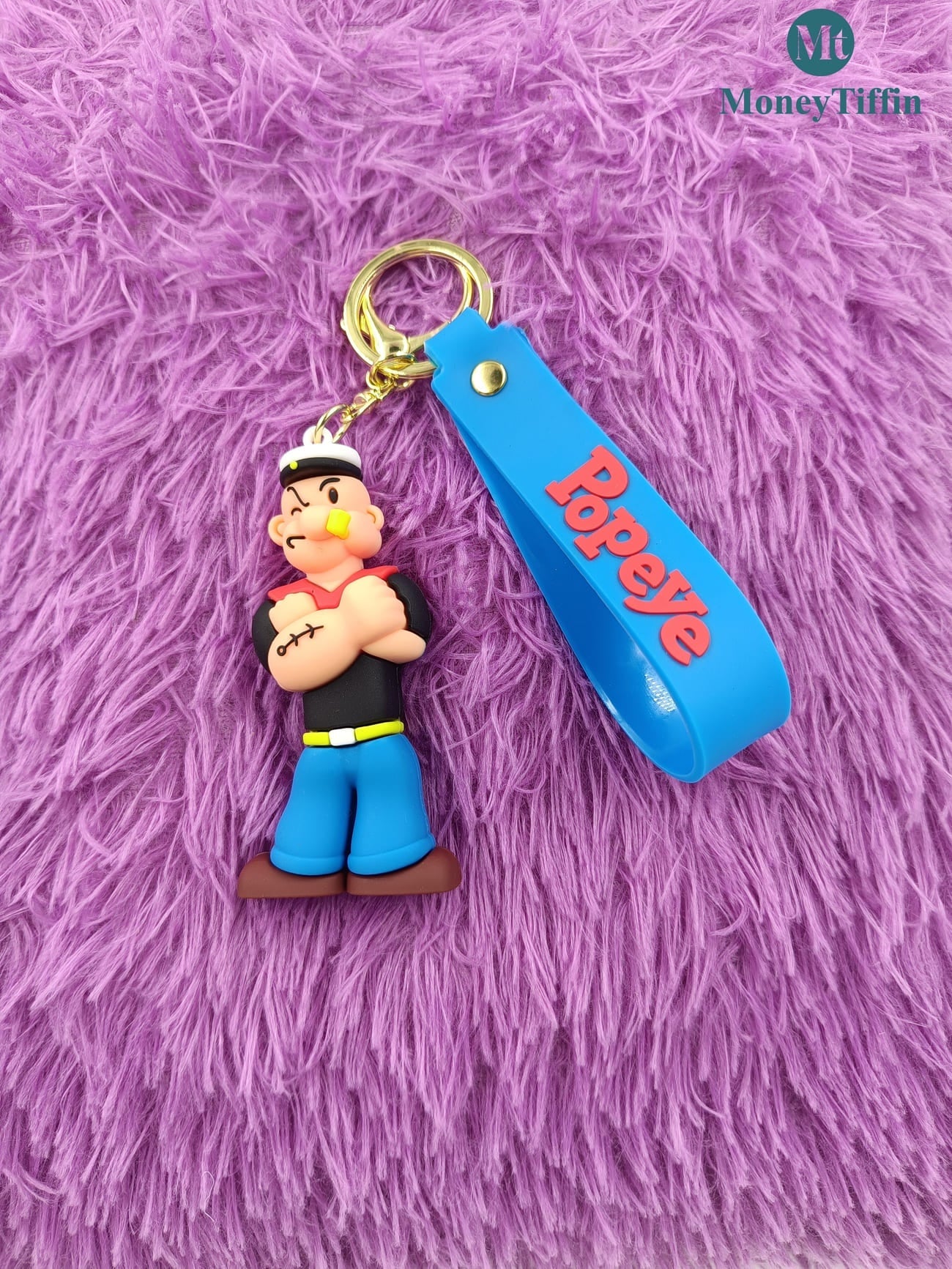 3D Premium Popeye Character Keychain