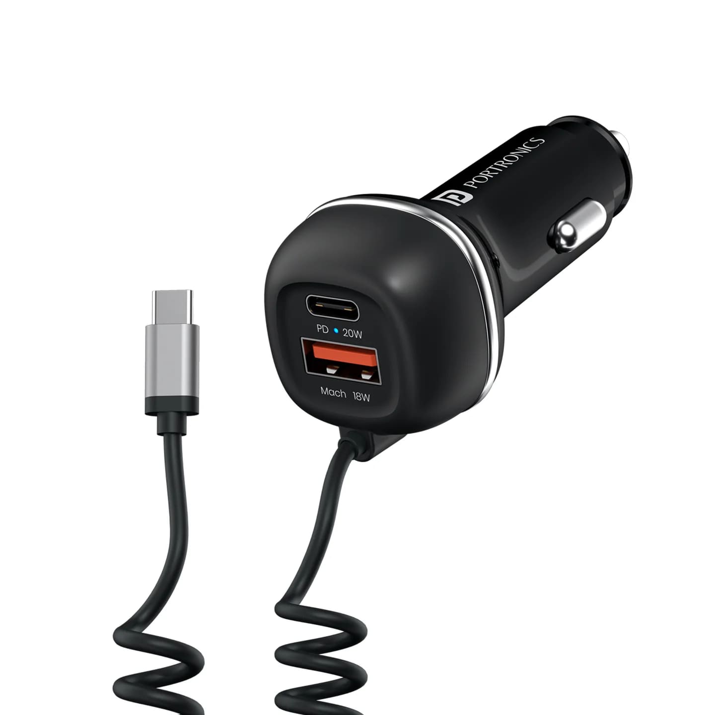 Portronics Car Power 1C charger ( 1 Year Warranty )