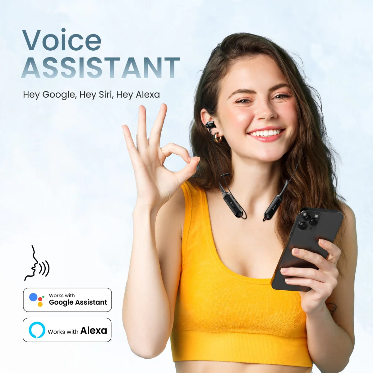 Portronics Harmonics Z7 Neckband Earphone Year Warranty