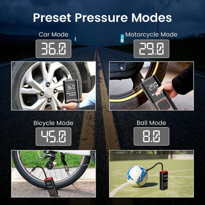 Portronics Vayu 2.0 Rechargeable Tyre Inflator ( 1 Year Warranty )