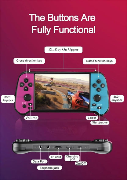 Q15 Retro Mini Portable Game Box With 4.3" Big Display With 2000+ Games