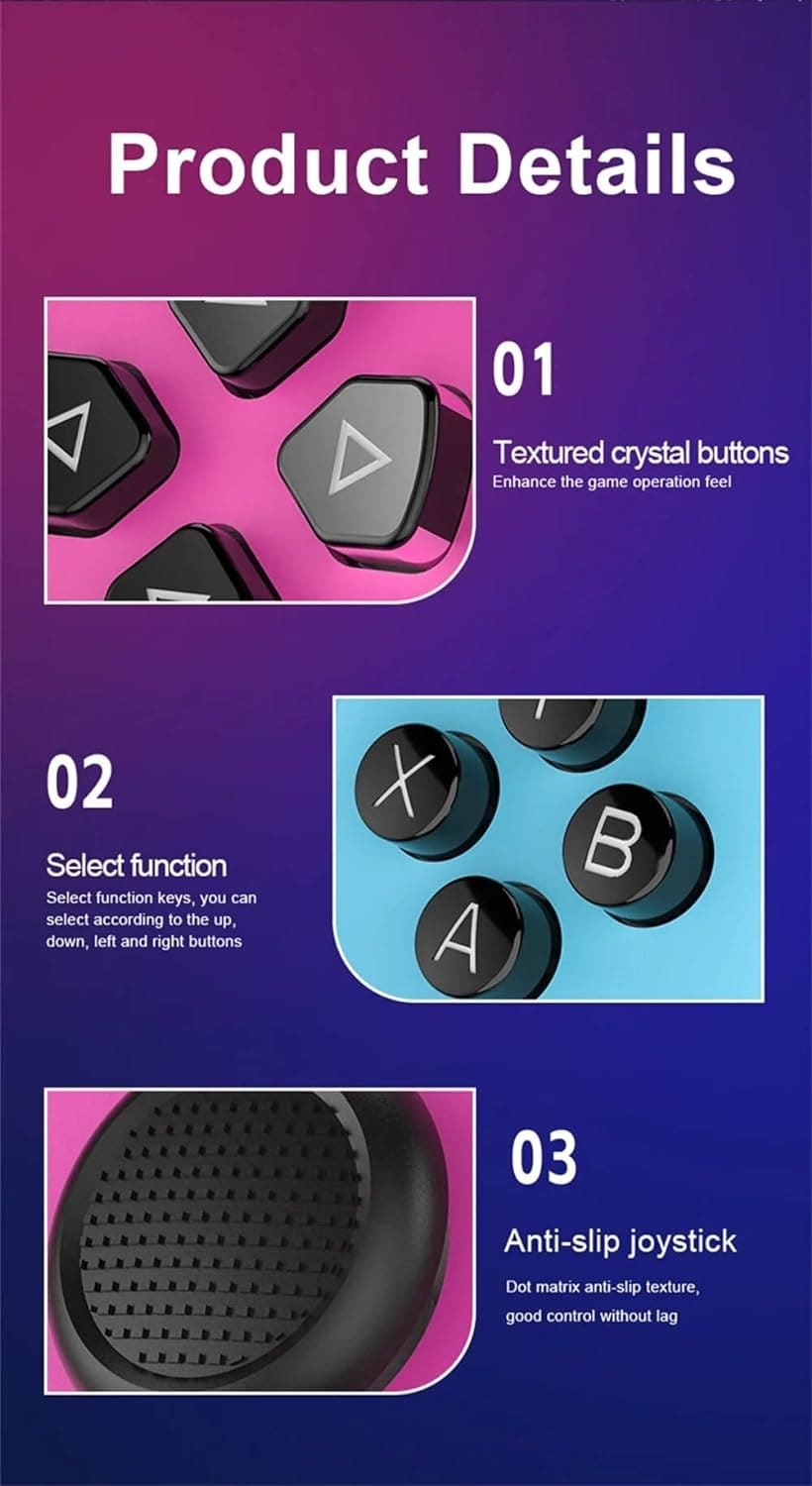 Q15 Retro Mini Portable Game Box With 4.3" Big Display With 2000+ Games