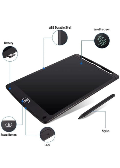 Re-Writable LCD Writing Tablet Pad with Screen 30.48cm (12 Inch) for Drawing, Playing & Handwriting Improvement