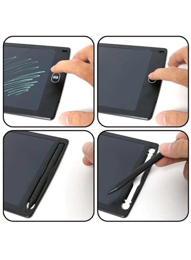 Re-Writable LCD Writing Tablet Pad with Screen 30.48cm (12 Inch) for Drawing, Playing & Handwriting Improvement