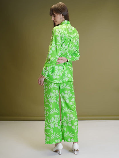 Ready To wear Co-ord Set - Green Color