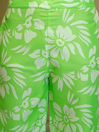 Ready To wear Co-ord Set - Green Color