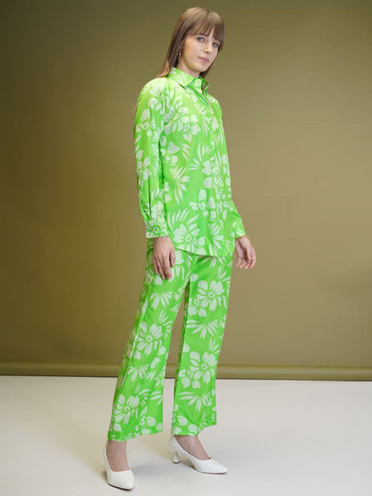 Ready To wear Co-ord Set - Green Color