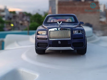 Rolls-Royce Cullinan - Diecast Metal Car PURPLE Color | ( 1:24 Scale Simulation Sound and Light Pull Back Series )