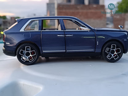 Rolls-Royce Cullinan - Diecast Metal Car PURPLE Color | ( 1:24 Scale Simulation Sound and Light Pull Back Series )