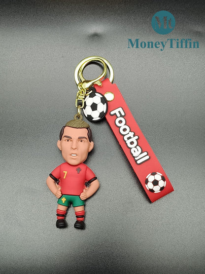 3D Premium Ronaldo Character Keychain