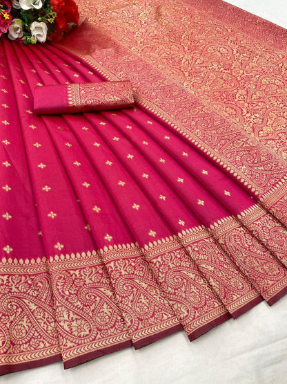 Soft Lichi Silk Saree