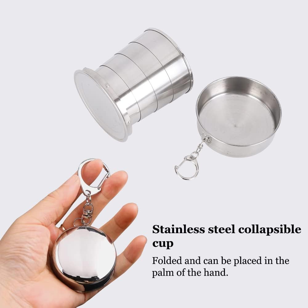 Foldable Stainless Steel Collapsible Travel Cup