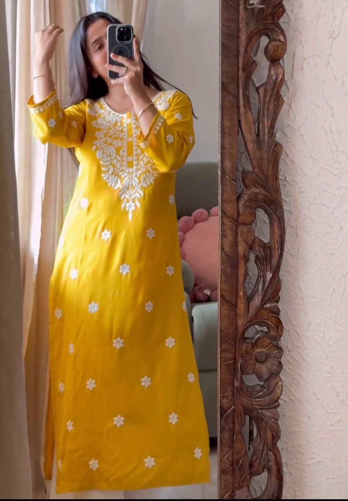 Summer Special Trending Rayon Top Cotton Thread Embroidered Work With Palazzo