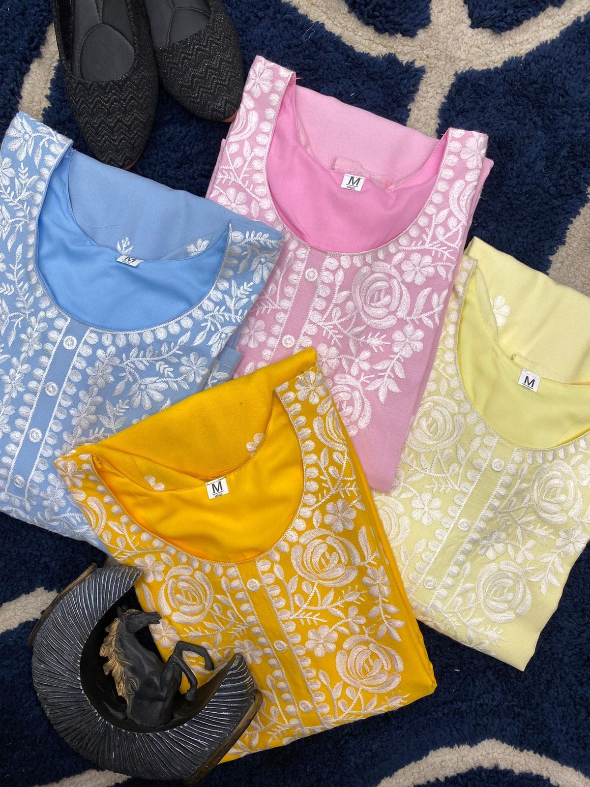 Summer Special Trending Rayon Top Cotton Thread Embroidered Work With Palazzo