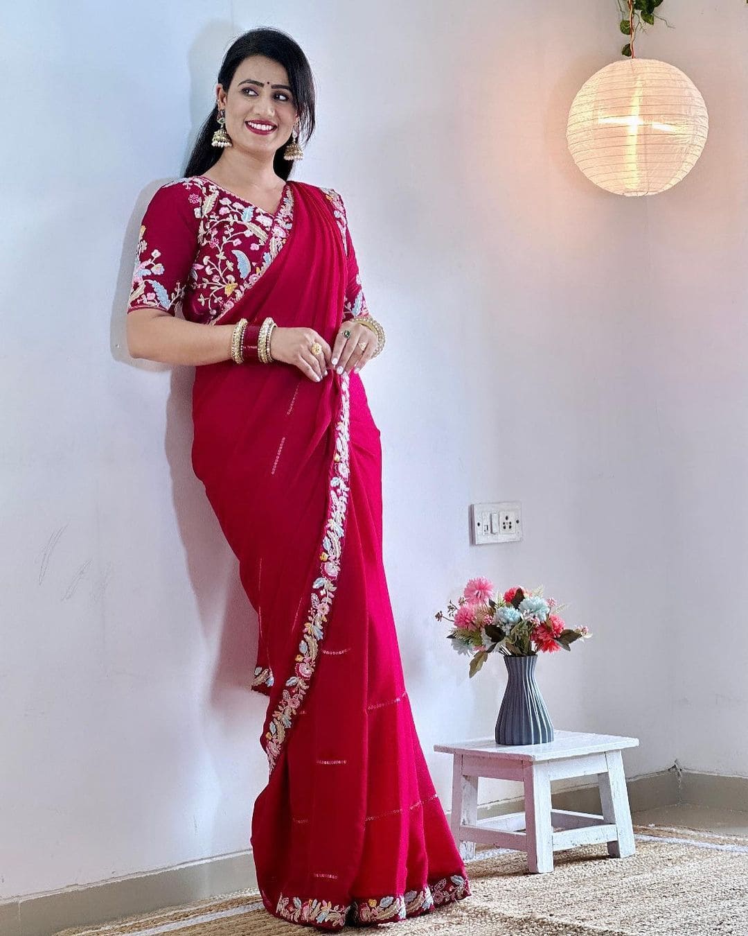 Super Trending Designer Saree Available in Multiple Color