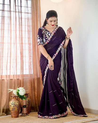Super Trending Designer Saree Available in Multiple Color