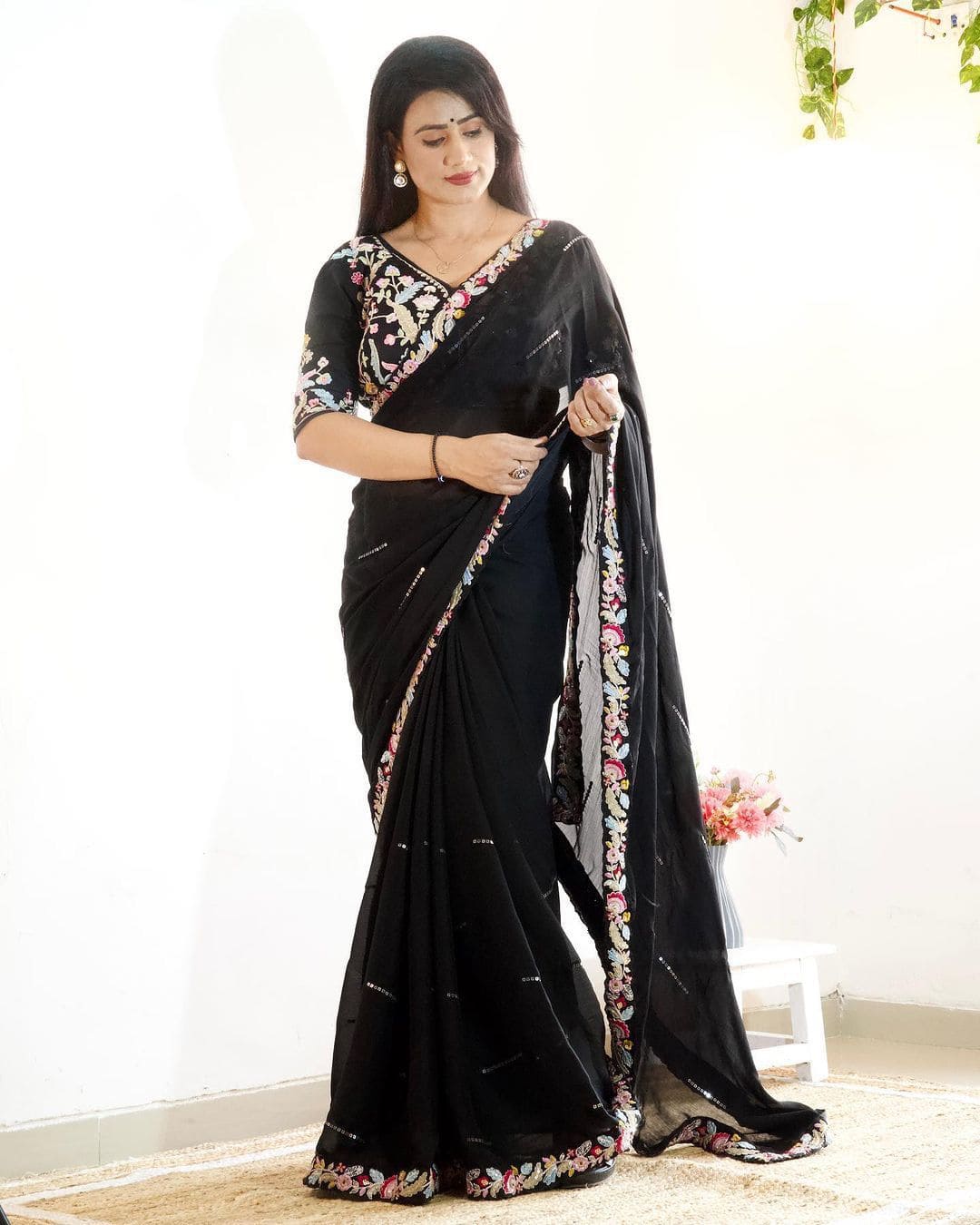 Super Trending Designer Saree Available in Multiple Color