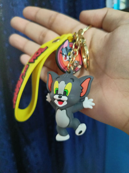 3D Premium Tom & Jerry Character Keychain