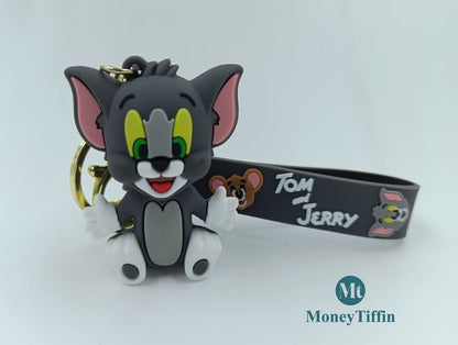 3D Premium Tom & Jerry Set Keychain