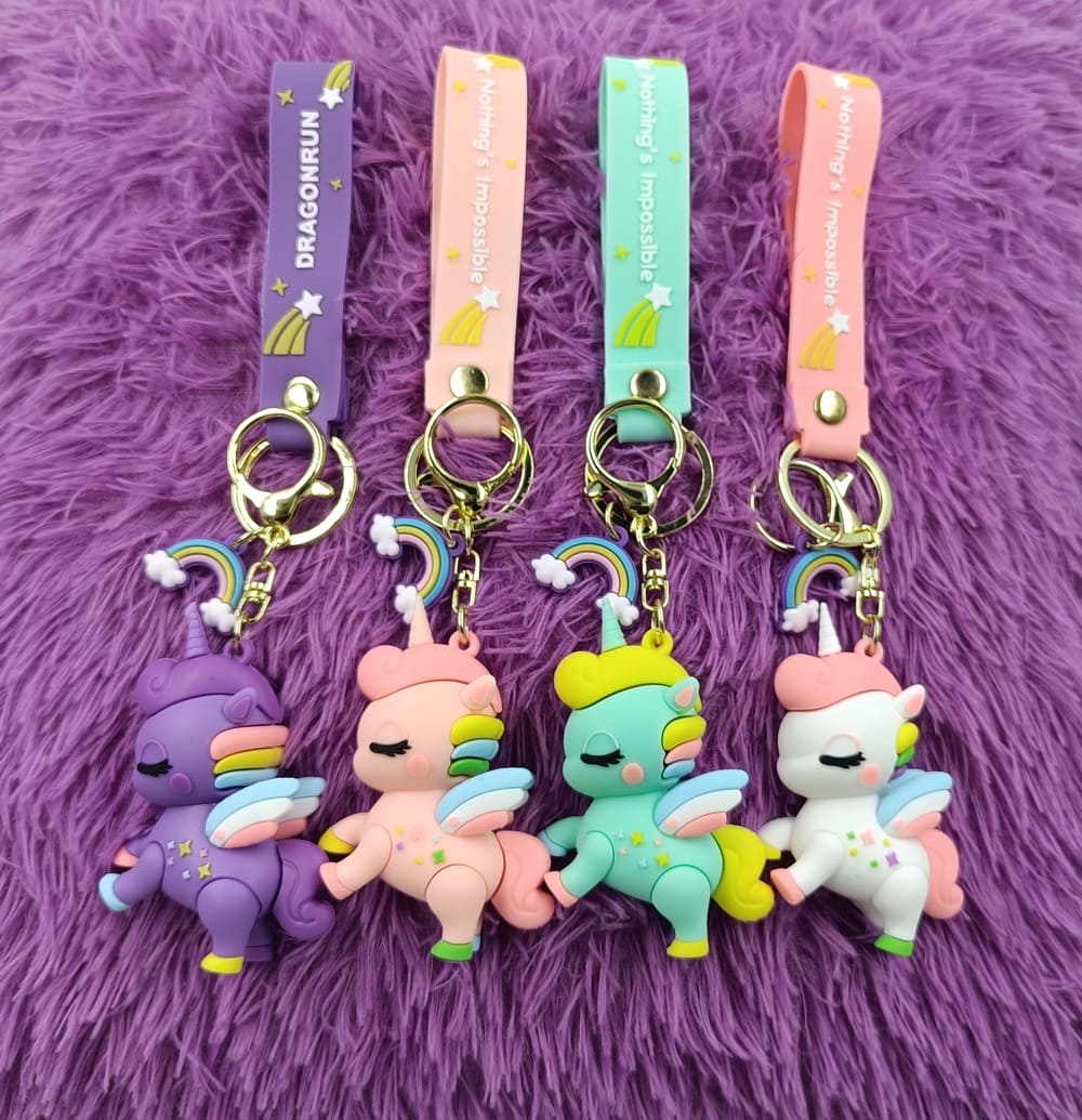 3D Premium Unicorn Keychain