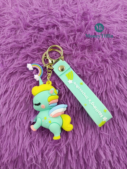 3D Premium Unicorn Keychain