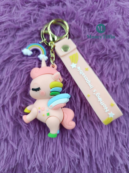 3D Premium Unicorn Keychain