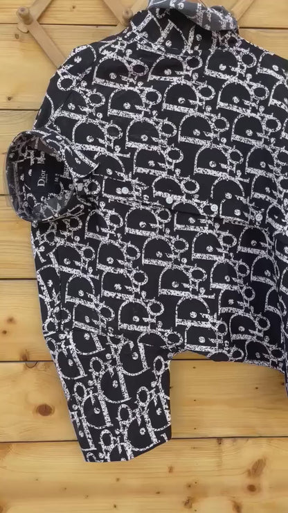 Popcorn Print Half Sleeve Premium Shirt for Casual Wear